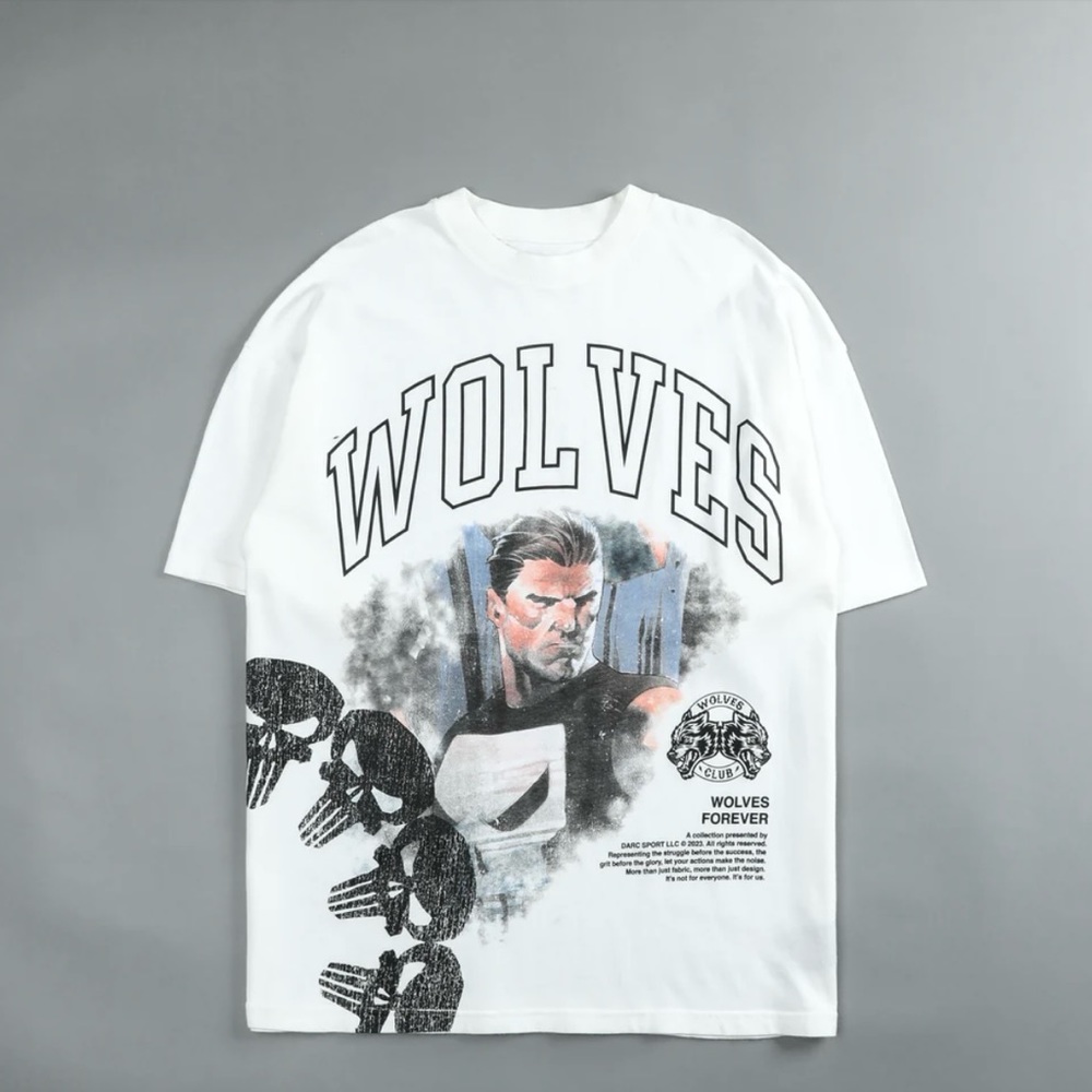 DARC SPORT X PUNISHER PREPARE Premium Oversized Tee Size X LARGE SOLD OUT